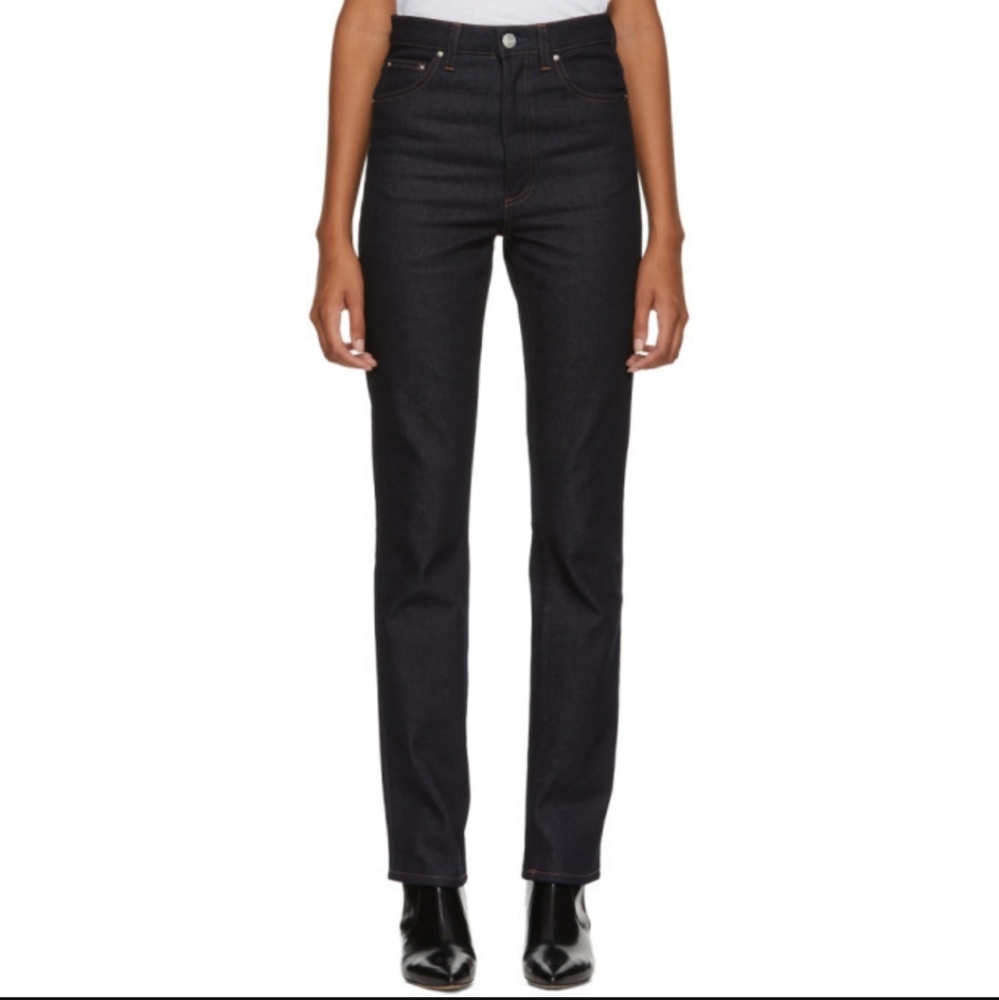 Toteme raw indigo standard jeans